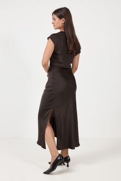 Tailor Dress - Seal Brown