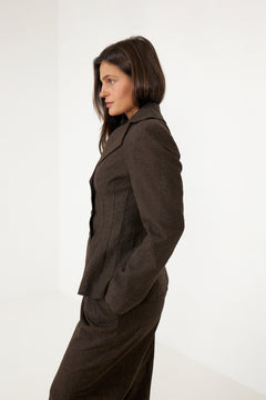 Sandra Blazer - Dark Brown