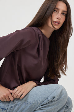 Kirstine Blouse - Plum Perfect