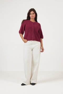 Bondie Hope 2/4 Cardigan - Rhododendron