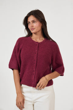 Bondie Hope 2/4 Cardigan - Rhododendron