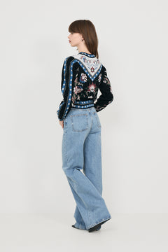 Natalia  Knit Sweater - Burgundy
