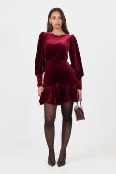 Lykke Mini Dress - Burgundy
