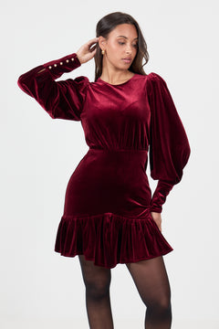 Lykke Mini Dress - Burgundy