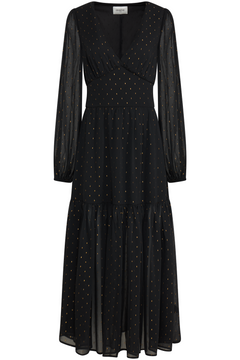 Vilde Chiffon Maxi Dress - Black