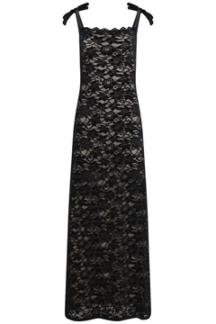 Åshild Lace Maxi Dress - Black