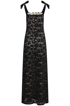 Åshild Lace Maxi Dress - Black