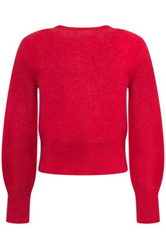 Rue Wool Mohair Cardigan - Red