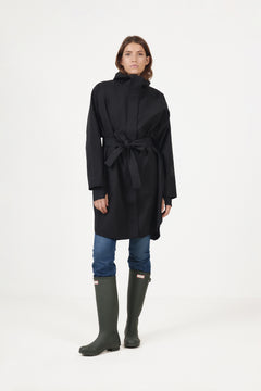 Mia Tech Rain Coat - Black