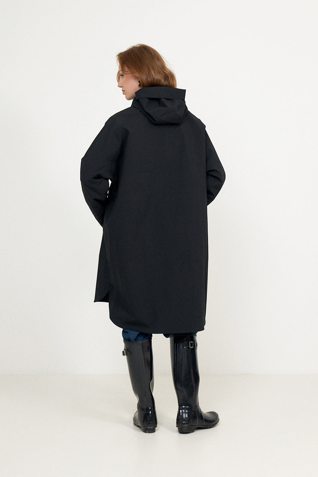 Mia Tech Rain Coat - Black