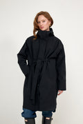 Mia Tech Rain Coat - Black