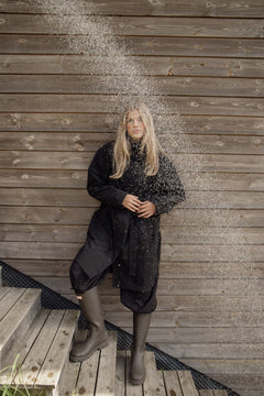 Mia Tech Rain Coat - Black