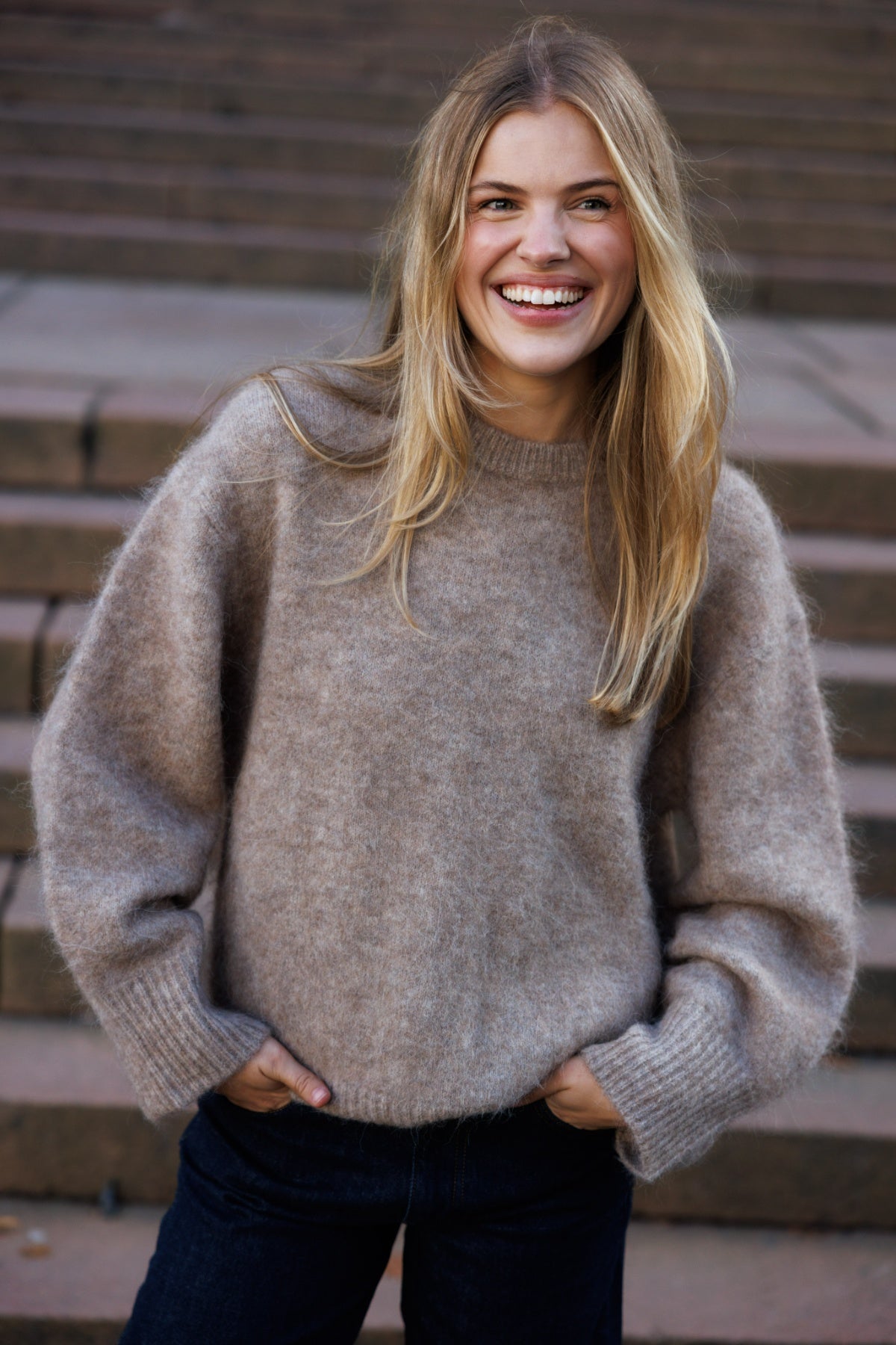 Alina Soft Wool Sweater - Beige