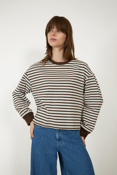 Monde Krestiane Pullover Stp - Egret Hot Fudge