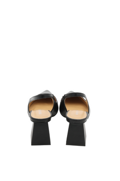 Pia Slingback Satin - Black