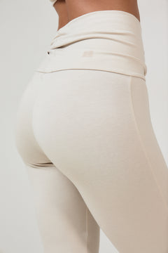 WrapMe Foldover Flare Pant - Creme