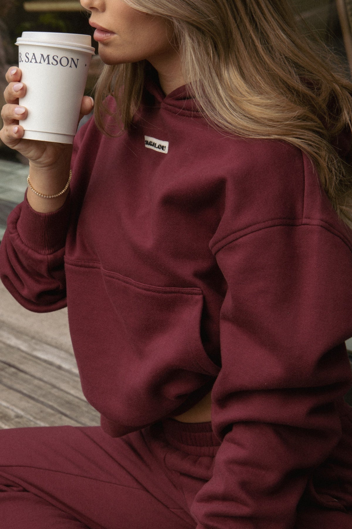 SevenHeaven Hoodie - Burgundy