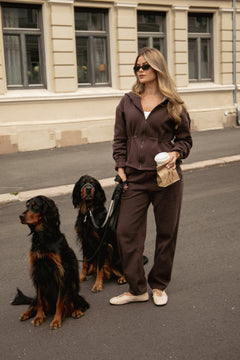 Barrel Sweat Pants - Mocca Brown