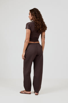 Barrel Sweat Pants - Mocca Brown
