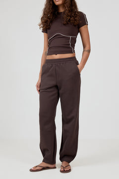 Barrel Sweat Pants - Mocca Brown