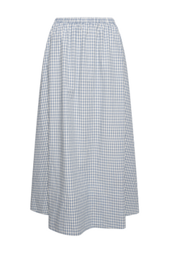 Milleic Long Skirt - Blue Checks