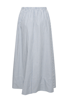 Milleic Long Skirt - Blue Checks