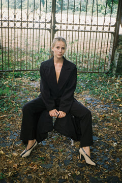 Roma Blazer Coat - Black
