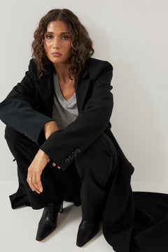 Roma Blazer Coat - Black
