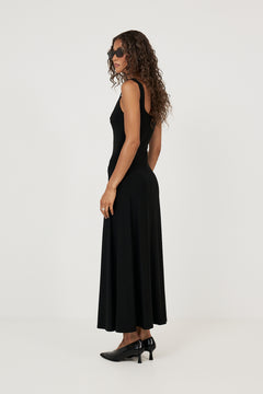 Marine Maxi Dress - Black