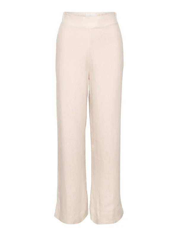 Molly Linen Pants - Beige
