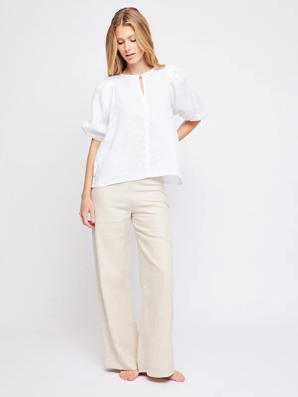 Molly Linen Pants - Beige