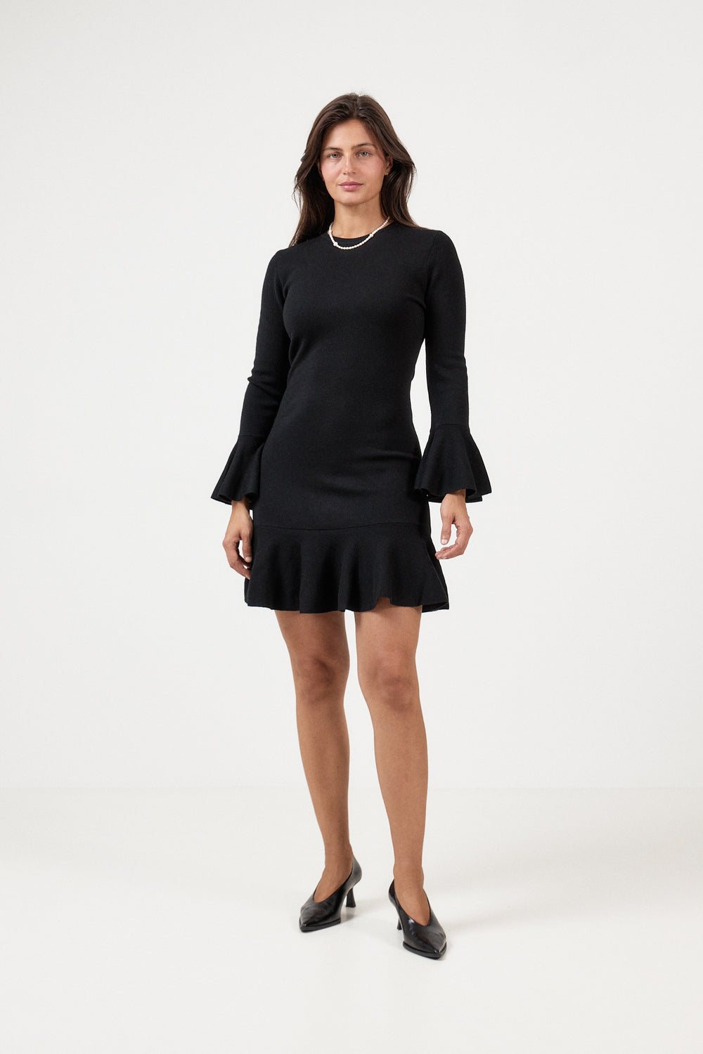 Flora Merino Dress - Black