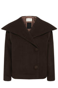 Perryiw Short Coat R - Chokladbrun
