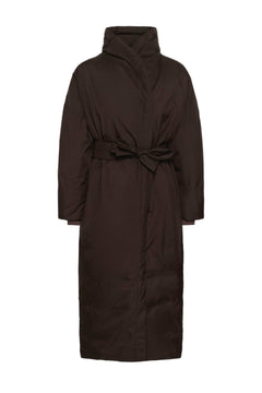 Zinnahiw Cocoon Coat - Chocolate Brown