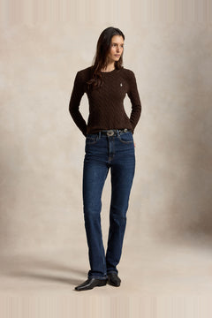 Julianna Long Sleeve Pullover - Cedar Heather