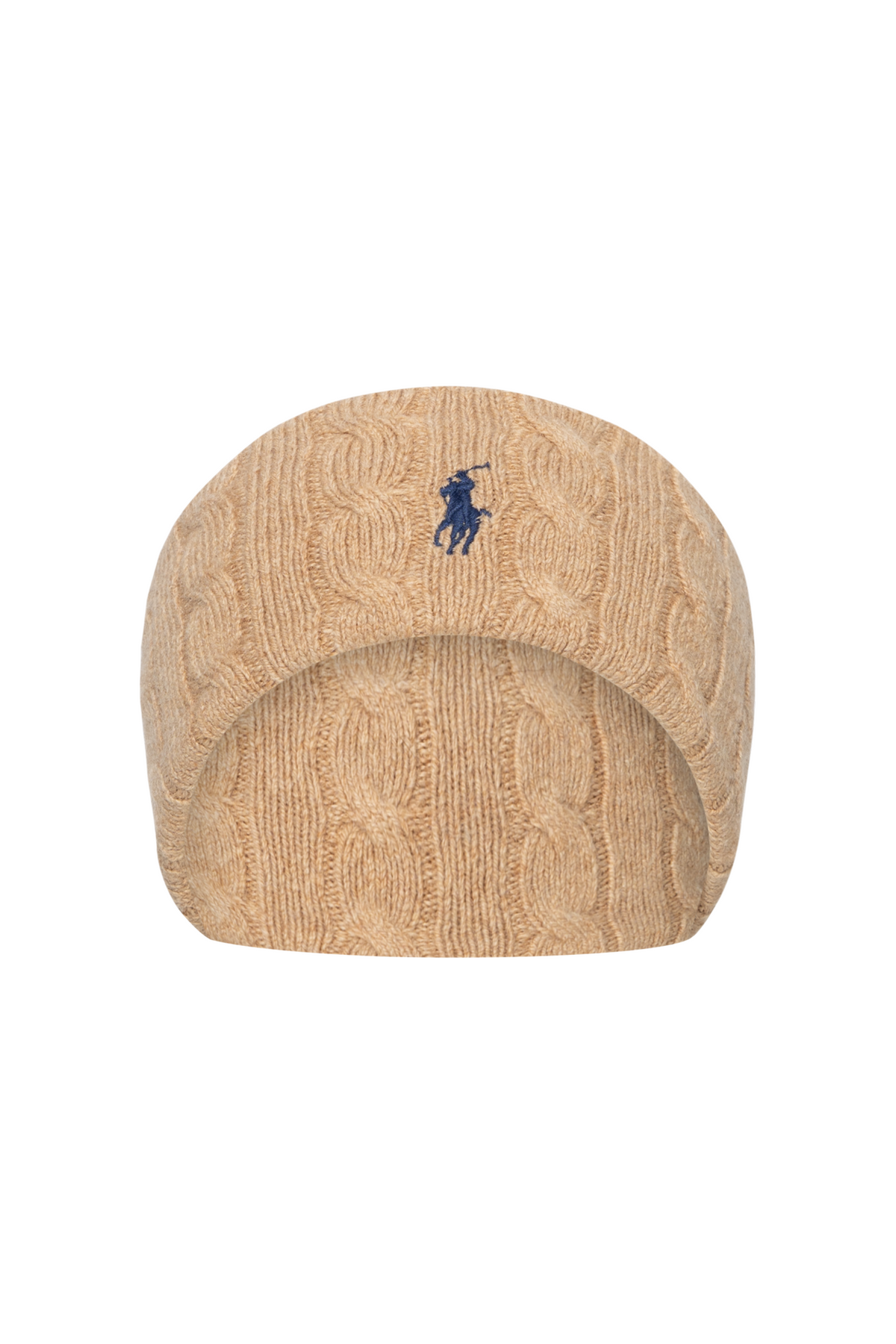 Cable-Knit Wool-Cashmere Head Band - Camel