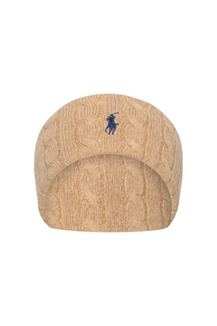 Cable-Knit Wool-Cashmere Head Band - Camel