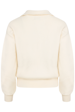 Ani Wool Half Zip Sweater - Off White