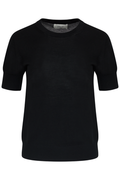 Eloise Merino Wool Tee - Black