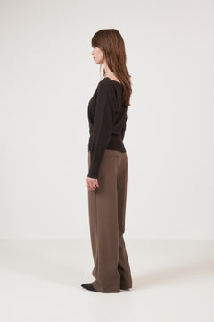 Jessen Knit Blouse - Brown Melange