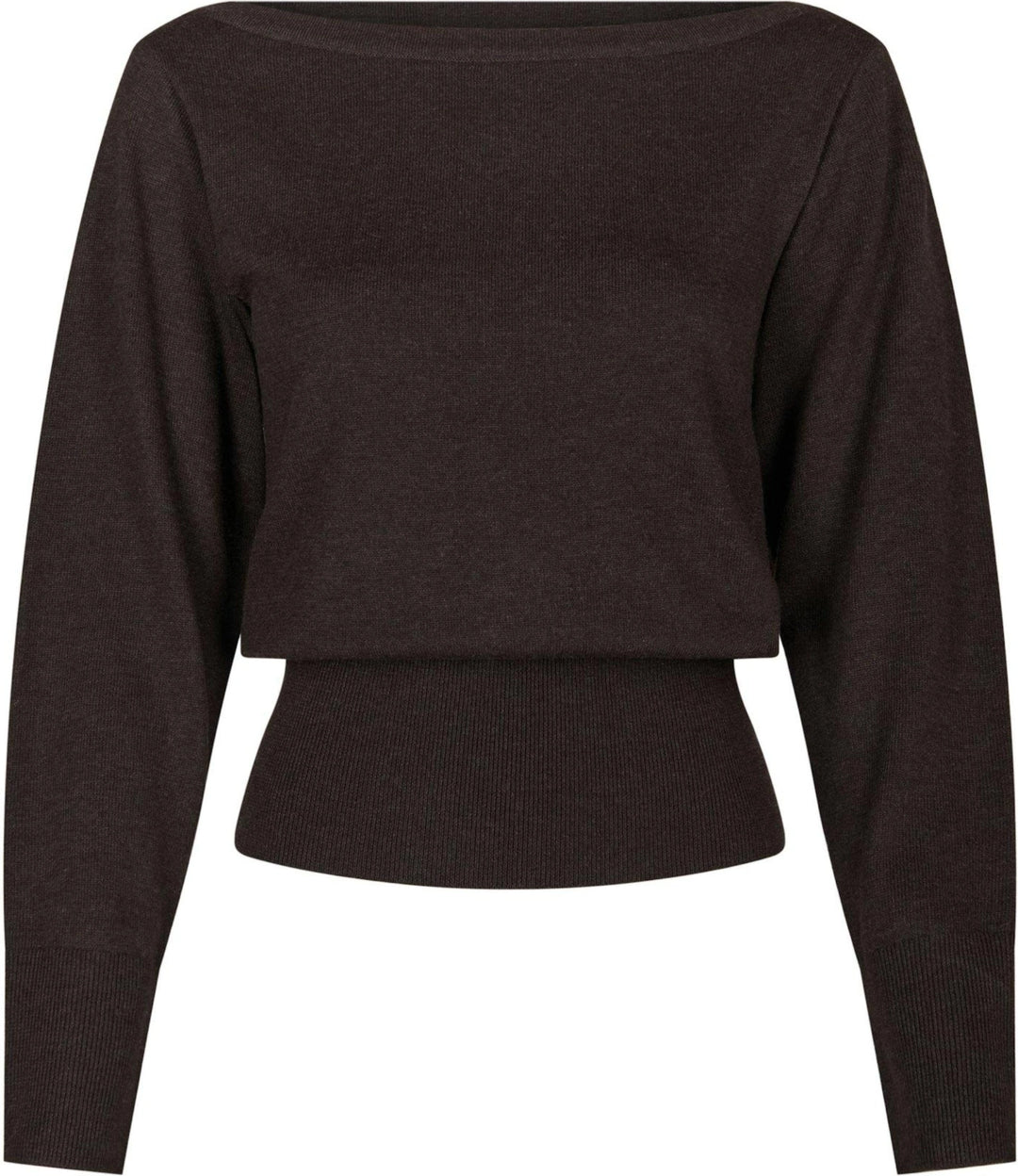 Jessen Knit Blouse - Brown Melange
