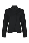 Tiria Slim Pinstripe Blazer - Dark Navy