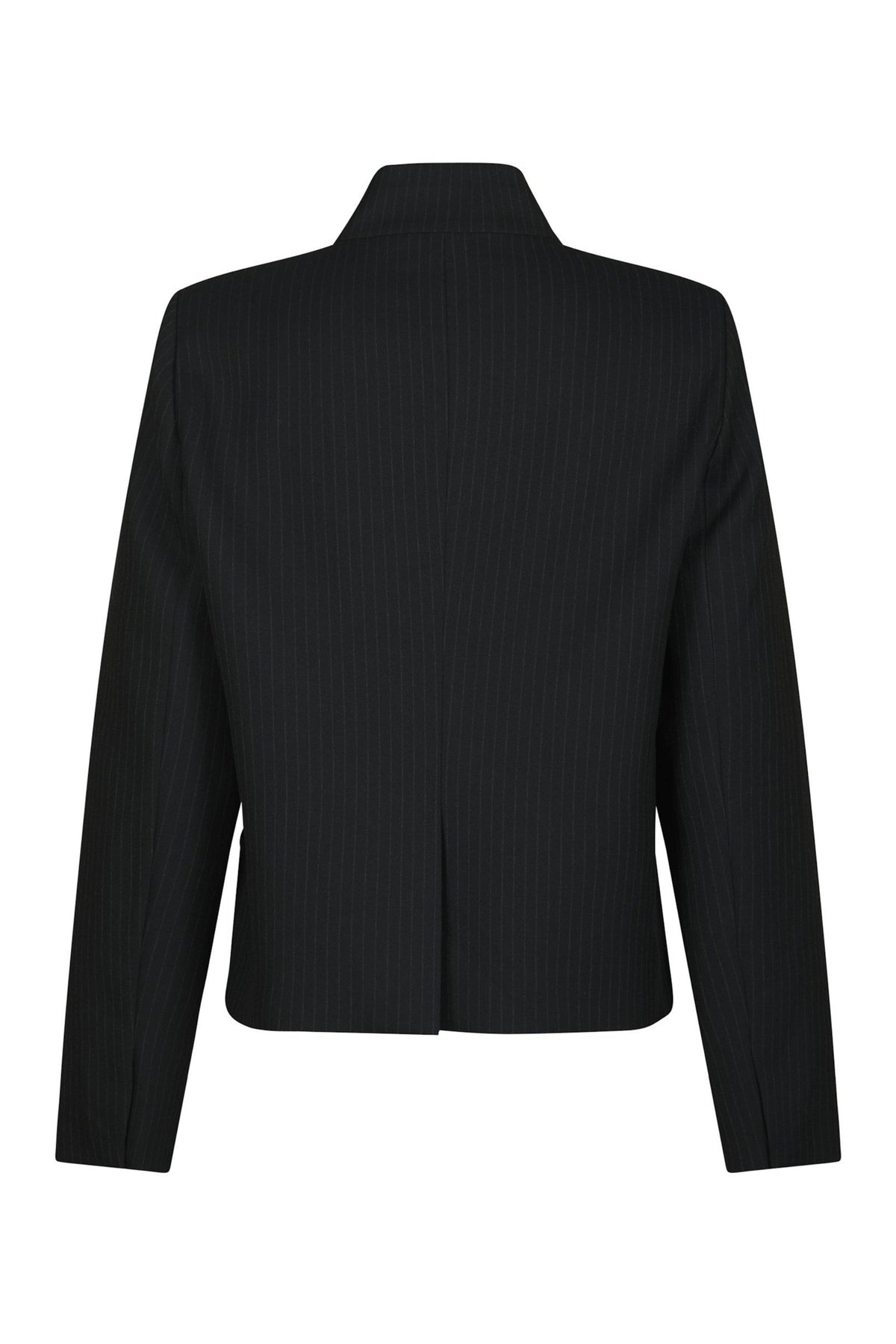 Tiria Slim Pinstripe Blazer - Dark Navy