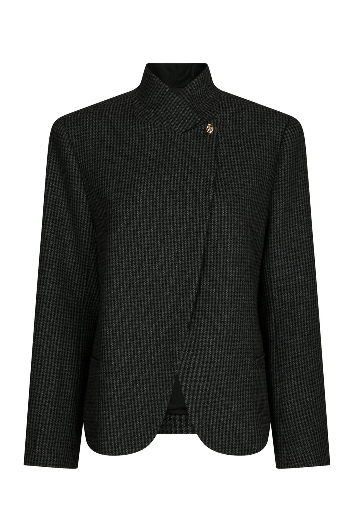 Paria Check Blazer - Dark Grey