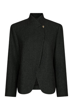 Paria Check Blazer - Dark Grey
