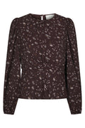 Delphine Flowerbunch Blus - Chocolate Plum