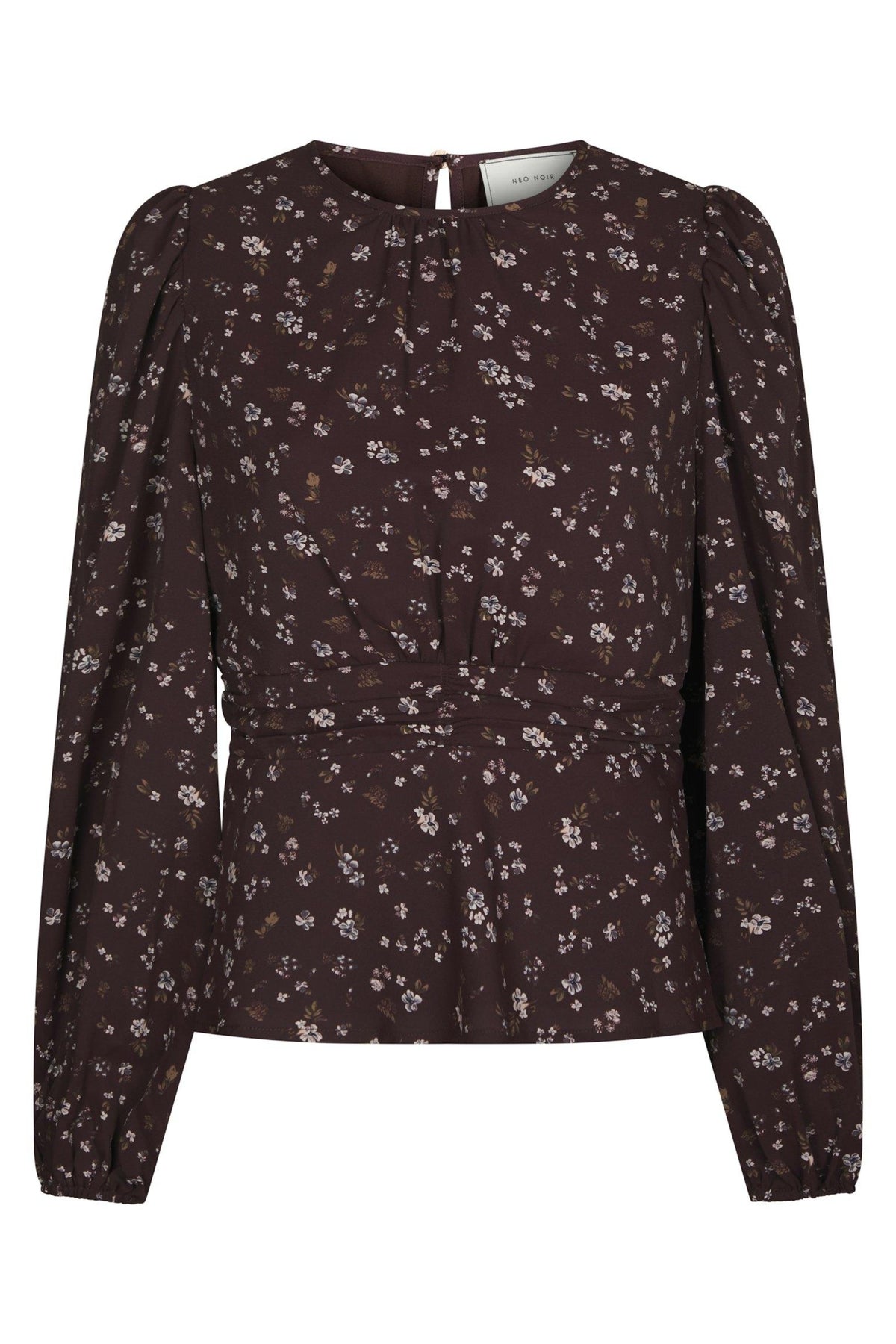 Delphine Flowerbunch Blus - Chocolate Plum