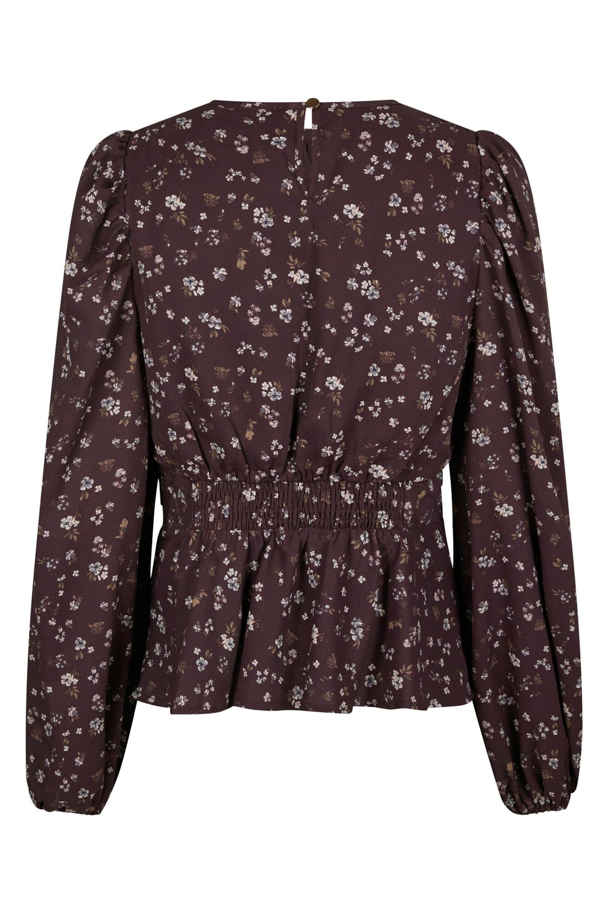 Delphine Flowerbunch Blus - Chocolate Plum
