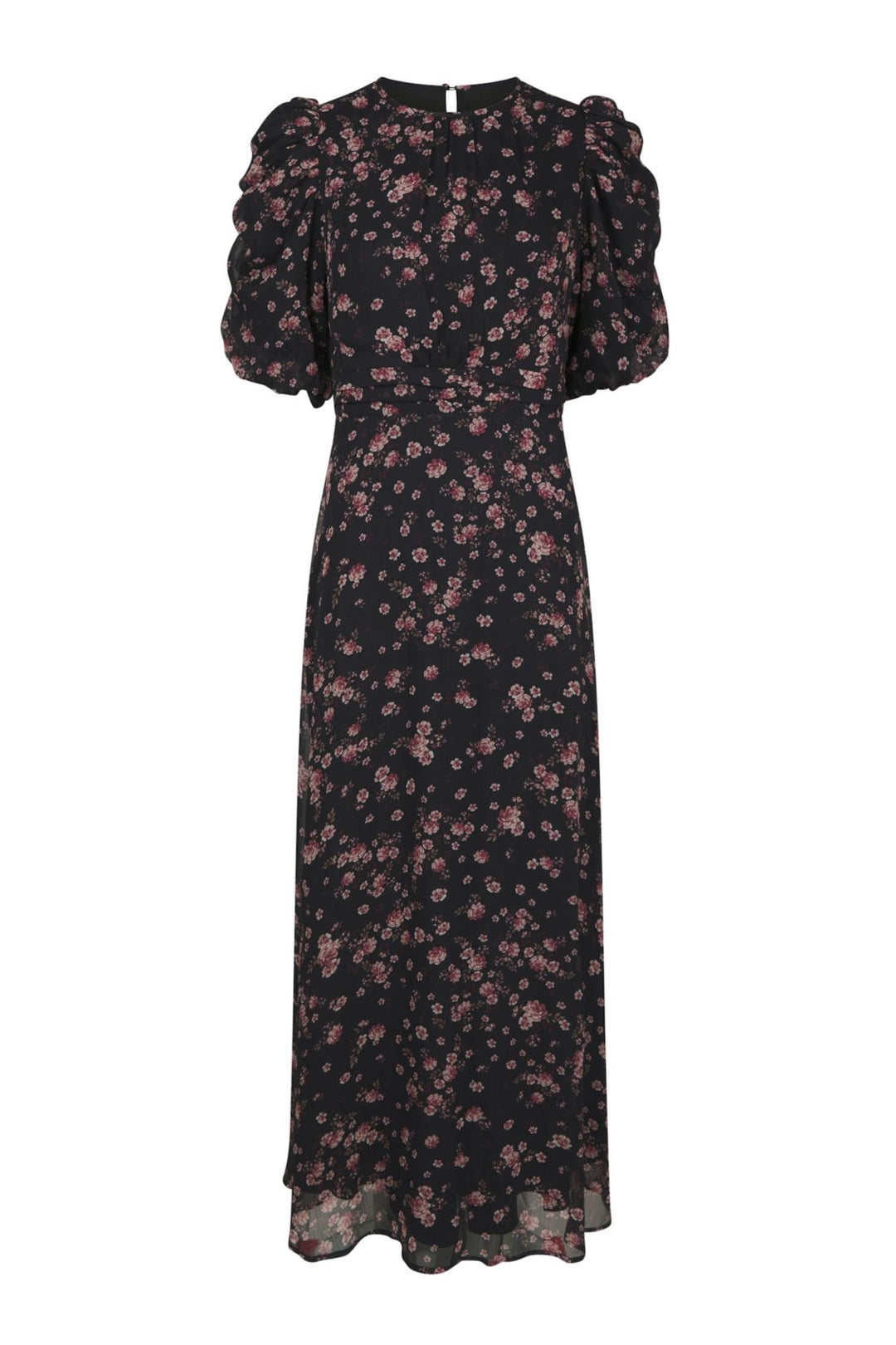 Kikka Mini Flower Dress - Black