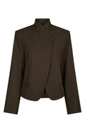 Tiria Structure Blazer - Mörkbrun